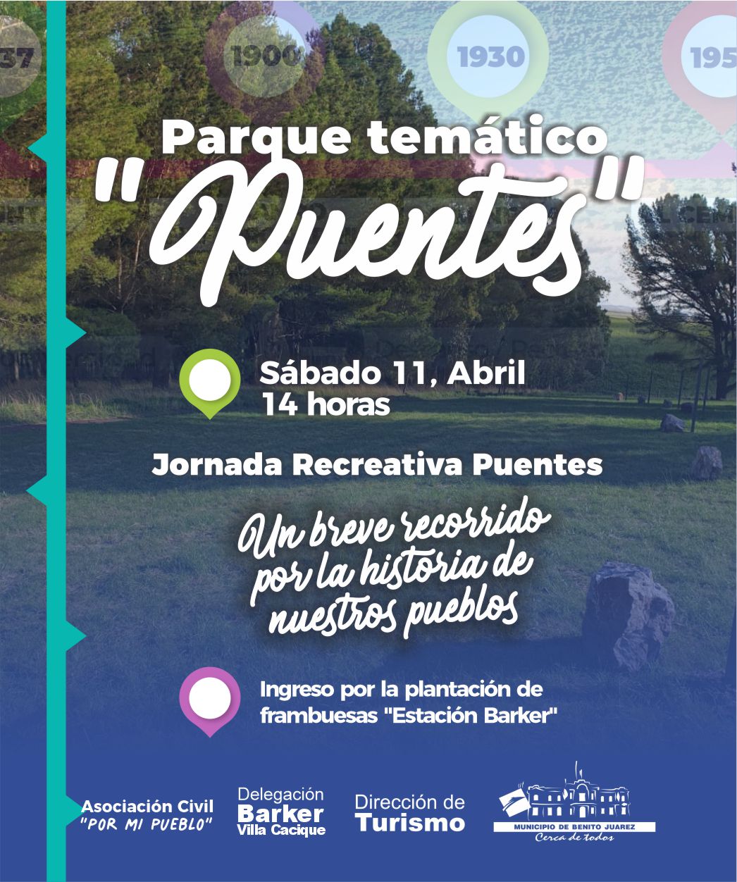 Inauguración del parque temático «Puentes» en Villa Cacique-Barker.