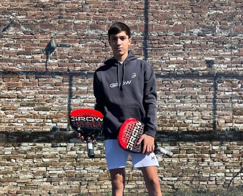 El joven Thiago Borghi Darretta viaja a Mendoza para disputar el Provincial de Pádel