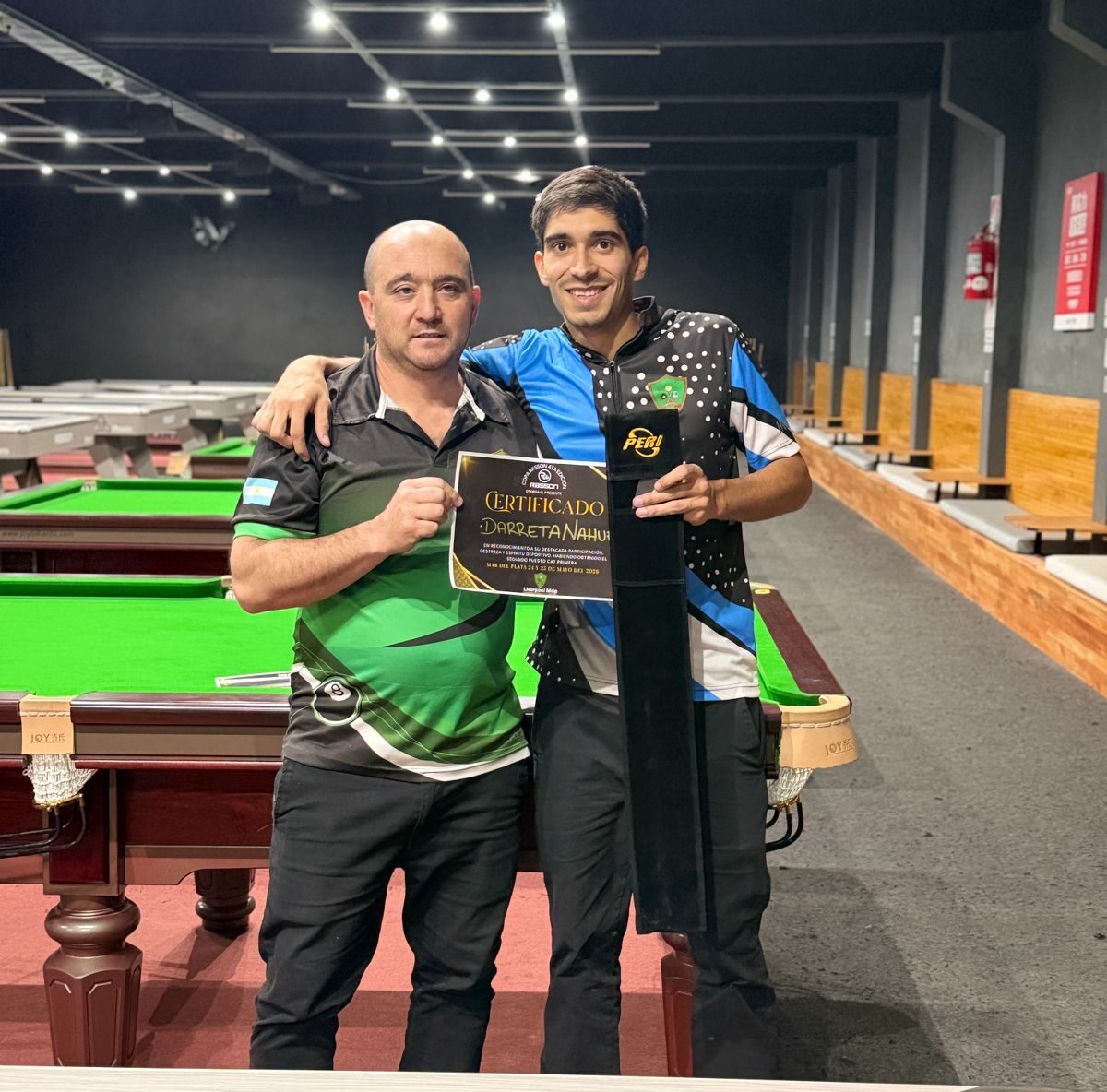 Nahuel Darreta logró un destacado segundo puesto en un torneo nacional de pool en Mar del Plata
