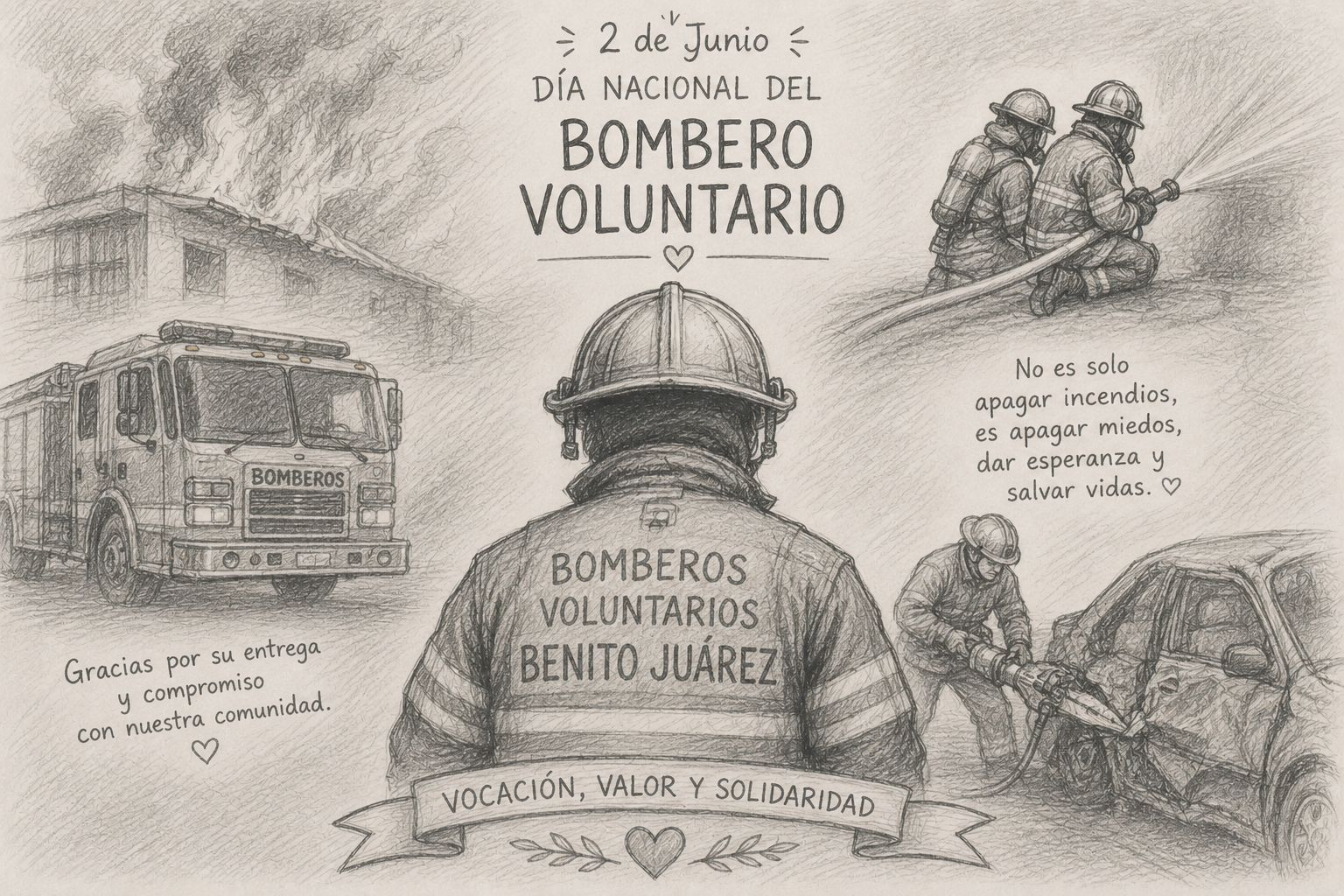 Bomberos Voluntarios: orgullo de Benito Juárez